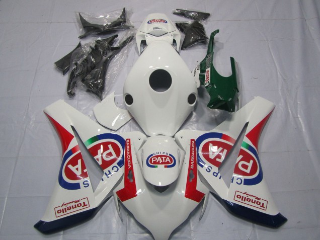 Carenados Moto Honda CBR1000RR 2008-2011 - Blanco Rojo Azul Pata Castrol Tonello