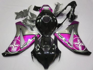 Carenados Moto Honda CBR1000RR 2008-2011 - Gris Rosa Negro Brillante