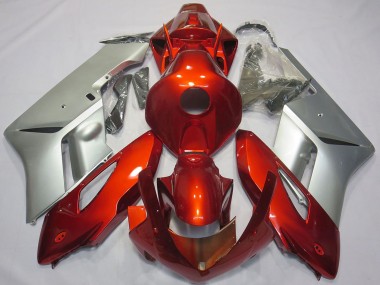 Carenados Moto Honda CBR1000RR 2004-2005 - Plata Rojo