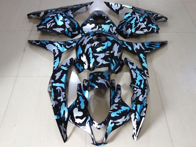 Carenados Moto Honda CBR600RR 2009-2012 - Blanco Azul Camouflage