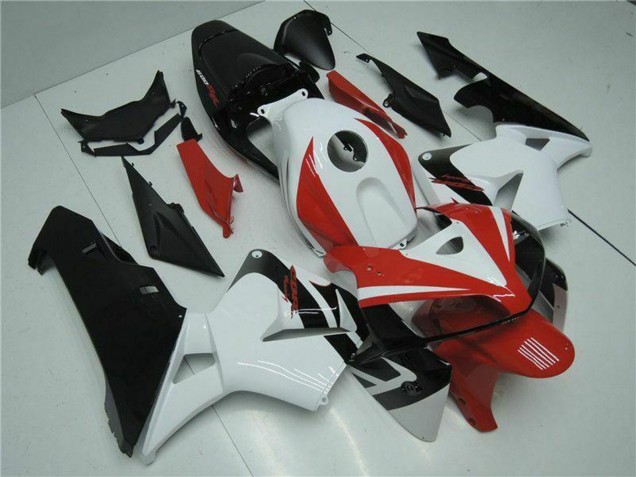 Kits Carenado Moto Honda CBR600RR 2005-2006 - Blanco Rojo Negro