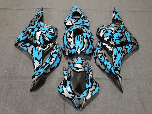 Carenados Moto Honda CBR600RR 2009-2012 - Azul Plata Camouflage