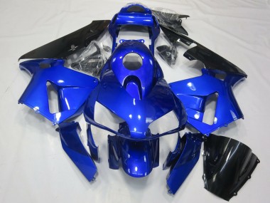 Carenado Moto Honda CBR600RR 2003-2004 - Azul Negro Brillante
