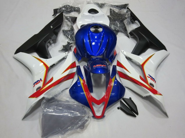 Carenado Moto Honda CBR600RR 2007-2008 - Blanco Rojo Azul HRC