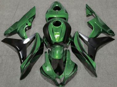 Carenados Moto Honda CBR600RR 2007-2008 - Verde Negro Brillante OEM Estilo