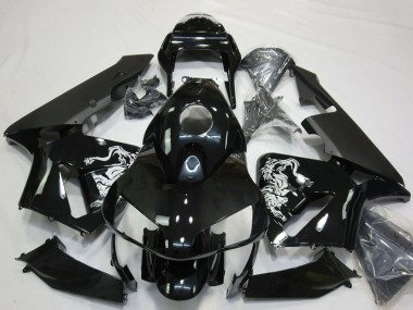 Carenados Moto Honda CBR600RR 2003-2004 - Negro Brillante Especial Diseño
