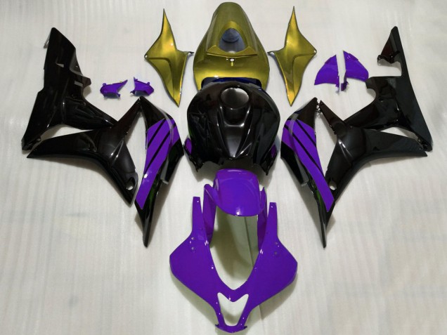 Carenados Moto Honda CBR600RR 2007-2008 - Oro Púrpura Negro Brillante