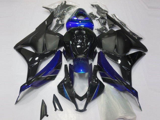 Carenado Moto Honda CBR600RR 2009-2012 - Azul Negro Brillante Negro Mate