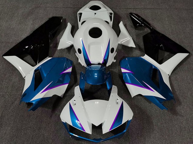 Carenado Moto Honda CBR600RR 2013-2023 - Blanco Azul Negro Brillante