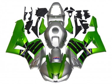 Carenados Moto Honda CBR600RR 2013-2023 - Plata Verde Negro Brillante HRC