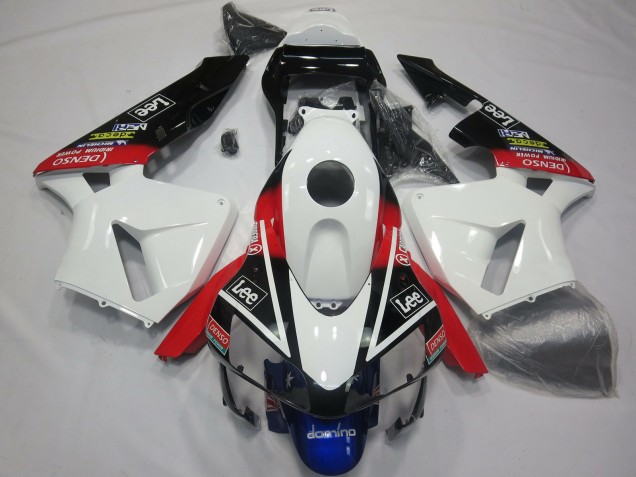 Carenados Moto Honda CBR600RR 2003-2004 - Blanco Rojo Azul Negro Brillante Lee