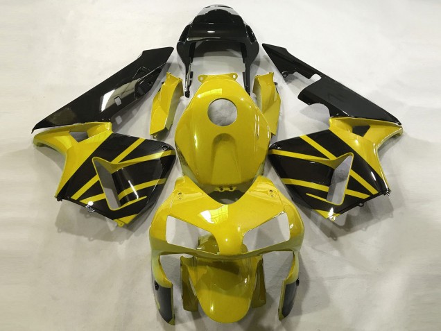 Carenados Moto Honda CBR600RR 2003-2004 - Mostaza Amarillo Negro Brillante