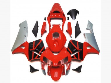 Carenados Moto Honda CBR600RR 2003-2004 - Plata Rojo Negro Brillante OEM Estilo