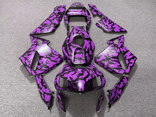 Carenados Moto Honda CBR600RR 2003-2004 - Púrpura Negro Camouflage