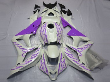Carenados Moto Honda CBR600RR 2007-2008 - Blanco Púrpura Llama