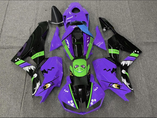 Carenados Moto Honda CBR600RR 2013-2023 - Púrpura Verde Azul Negro Brillante Tiburón