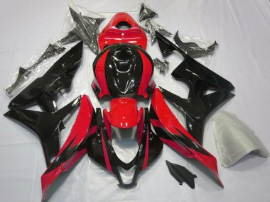 Carenados Moto Honda CBR600RR 2007-2008 - Rojo Negro Brillante OEM Estilo