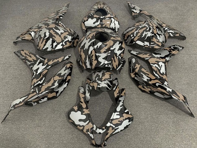 Carenados Moto Honda CBR600RR 2009-2012 - Tan Plata Camouflage