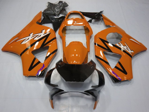Carenados Moto Honda CBR954RR 2002-2003 - Naranja Oscuro Negro Brillante