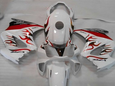 Carenados Moto Honda VFR 800 2002-2013 - Blanco Rojo Llama