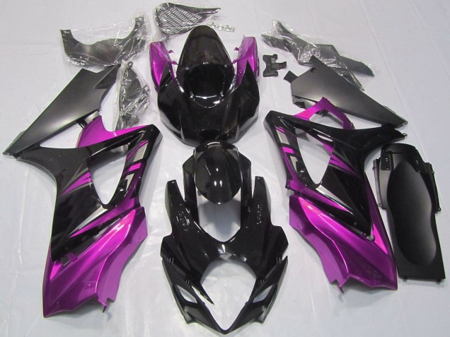 Carenados Moto Suzuki GSXR 1000 2007-2008 - Negro Brillante Rosa