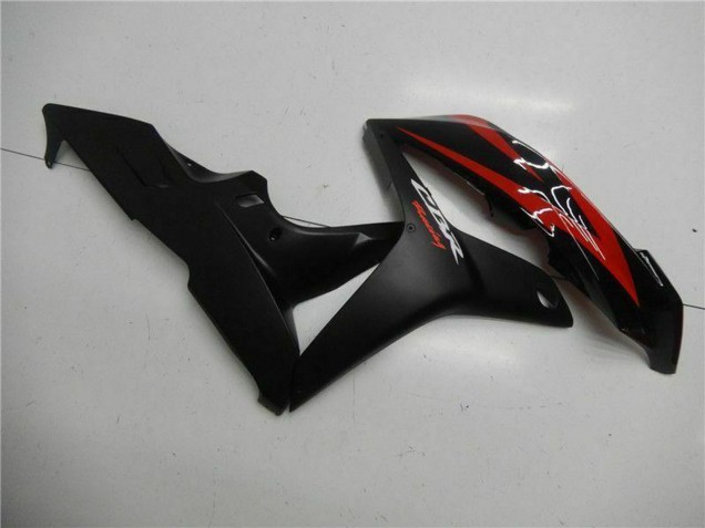 Carenados Moto Honda CBR600RR 2007-2008 - Rojo Negro Mate Calcomanías