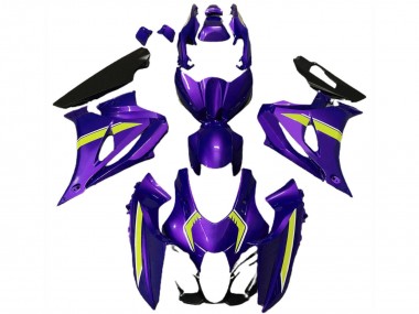 Carenados Moto Suzuki GSXR 1000 2017-2024 - Púrpura Amarillo Estilo