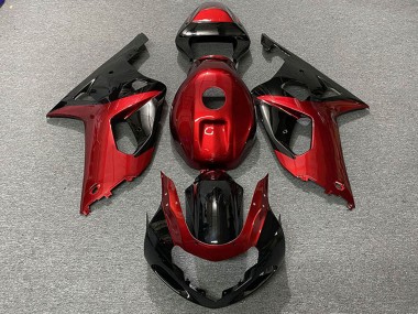 Carenados Moto Suzuki GSXR 600 / GSXR 750 2001-2003 - Rojo Negro Brillante