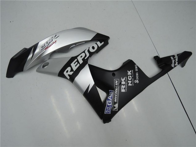 Carenados Moto Honda CBR600RR 2007-2008 - Negro Mate Plata Gris Repsol