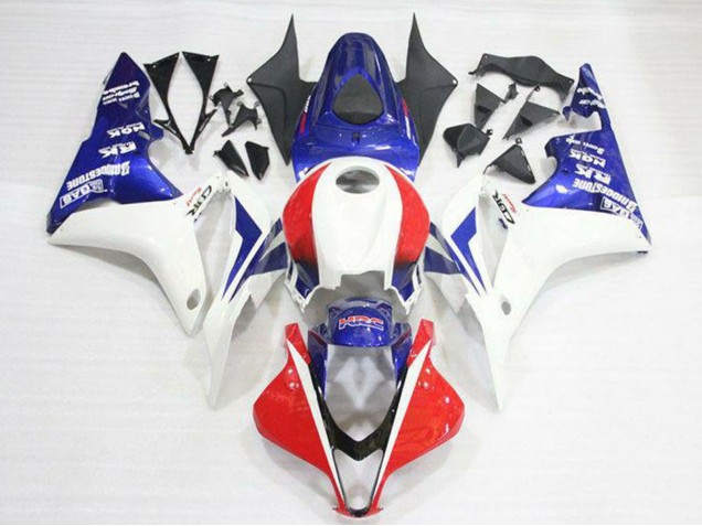 Kits Carenado Moto Honda CBR600RR 2007-2008 - Blanco Rojo Azul HRC