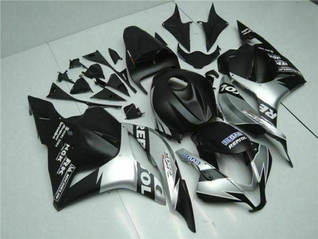 Carenados Moto Honda CBR600RR 2009-2012 - Plata Negro Mate Repsol