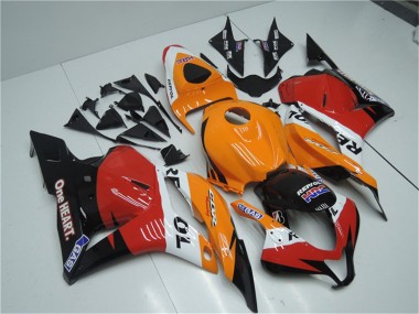 Kits Completo Carenado Moto Honda CBR600RR 2009-2012 - Naranja Blanco Rojo Negro Brillante Repsol