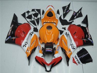 Kits Completo Carenado Moto Honda CBR600RR 2009-2012 - Naranja Blanco Rojo Negro Brillante Repsol