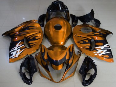 Carenados Moto Suzuki GSXR 1300 2008-2020 - Naranja Brillante Negro