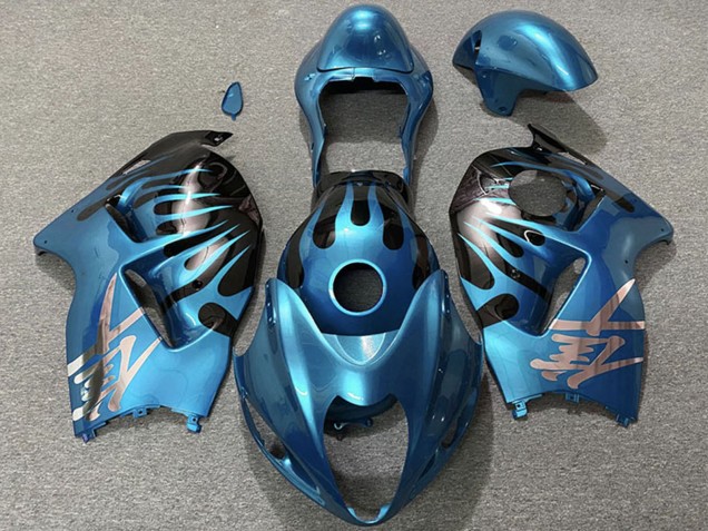 Carenados Moto Suzuki GSXR 1300 1996-2007 - Azul Cielo Negro