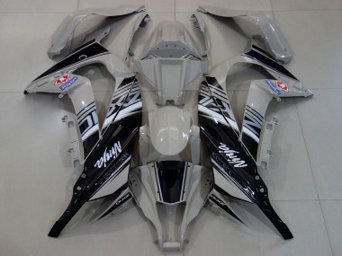 Carenados Moto Kawasaki ZX10R 2011-2015 - Gris Blanco Negro