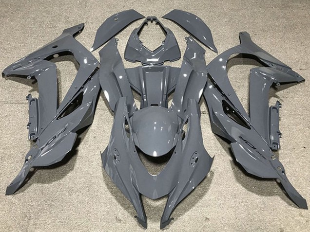 Carenados Moto Kawasaki ZX10R 2016-2020 - Nardo Gris Negro Logo