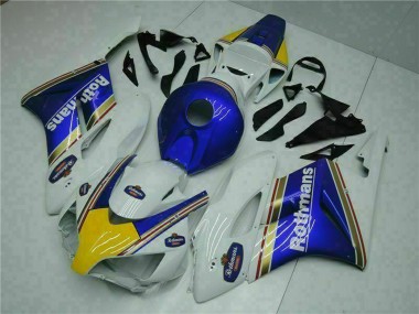 Carenado Moto Honda CBR1000RR 2004-2005 - Blanco Azul Amarillo Rothmans
