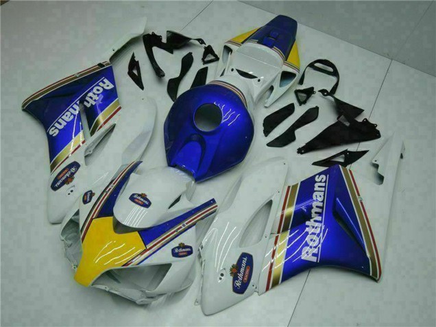 Carenado Moto Honda CBR1000RR 2004-2005 - Blanco Azul Amarillo Rothmans