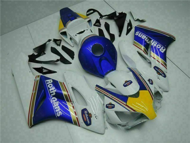 Carenado Moto Honda CBR1000RR 2004-2005 - Blanco Azul Amarillo Rothmans