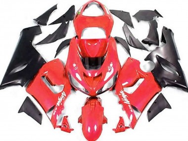 Carenados Moto Kawasaki ZX6R 2005-2006 - Rojo Negro Mate