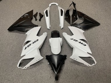 Carenados Moto Kawasaki Ninja ER6F 2009-2011 - Blanco Negro Mate