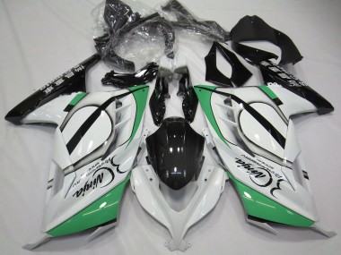 Carenados Moto Kawasaki Ninja 300 2013-2017 - Blanco Brillante Verde Negro