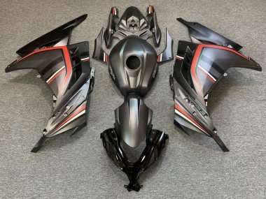 Carenados Moto Kawasaki Ninja 300 2013-2017 - Negro Mate Rojo