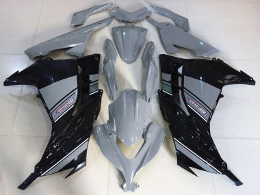 Carenados Moto Kawasaki Ninja 300 2013-2017 - Nardo Gris Negro