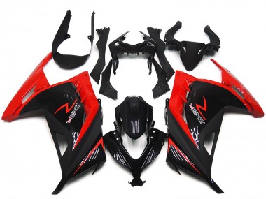 Carenados Moto Kawasaki Ninja 300 2013-2017 - Rojo Negro Brillante