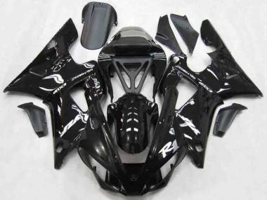 Carenados Moto Yamaha R1 2000-2001 - Negro Brillante Blanco