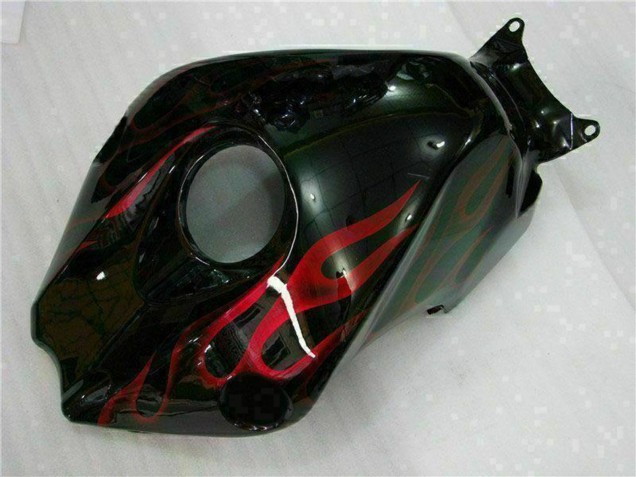 Kits Carenado Moto Honda CBR1000RR 2008-2011 - Negro Brillante Rojo Llama