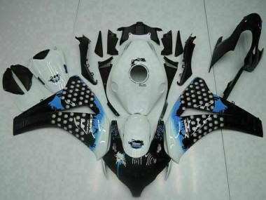 Carenado Moto Honda CBR1000RR 2008-2011 - Blanco Azul Negro Brillante