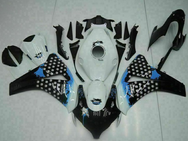 Carenado Moto Honda CBR1000RR 2008-2011 - Blanco Azul Negro Brillante